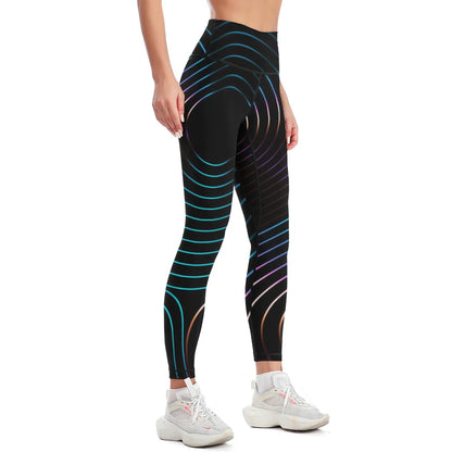 Shabella Women'S Multicolor Retro Comfort Sports Yoga Pants