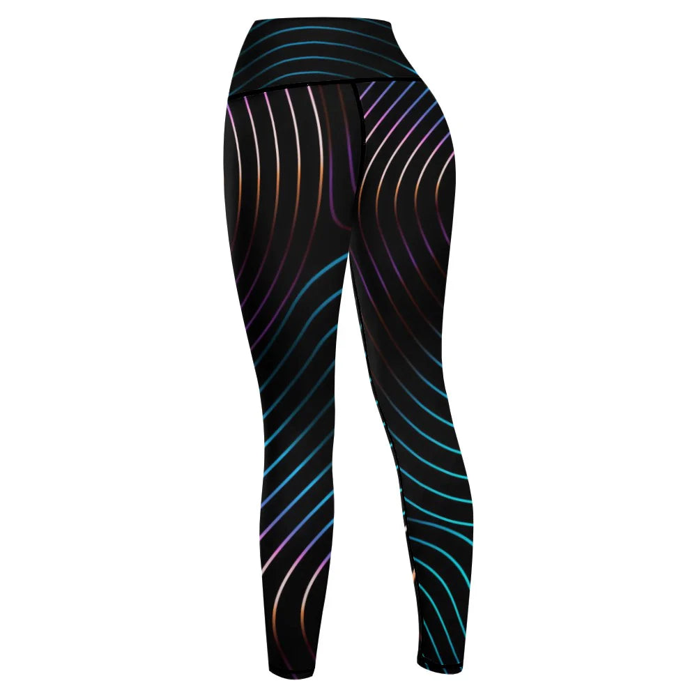 Shabella Women'S Multicolor Retro Comfort Sports Yoga Pants