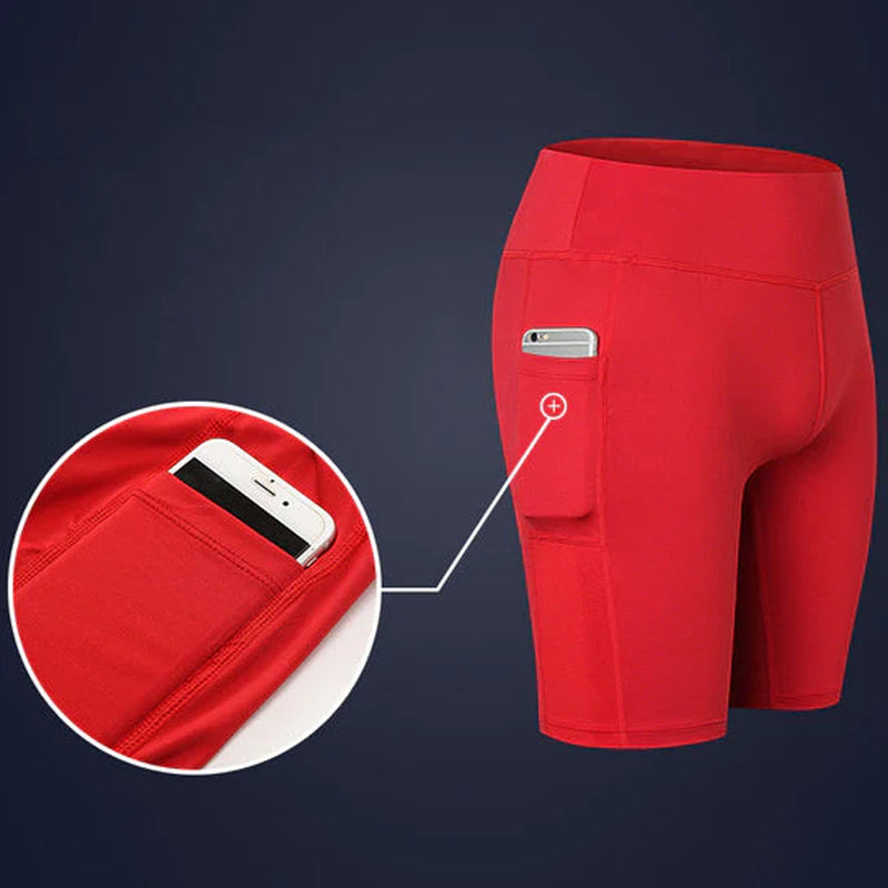 All Seasons Yoga Shorts Stretchable with Phone Pocket