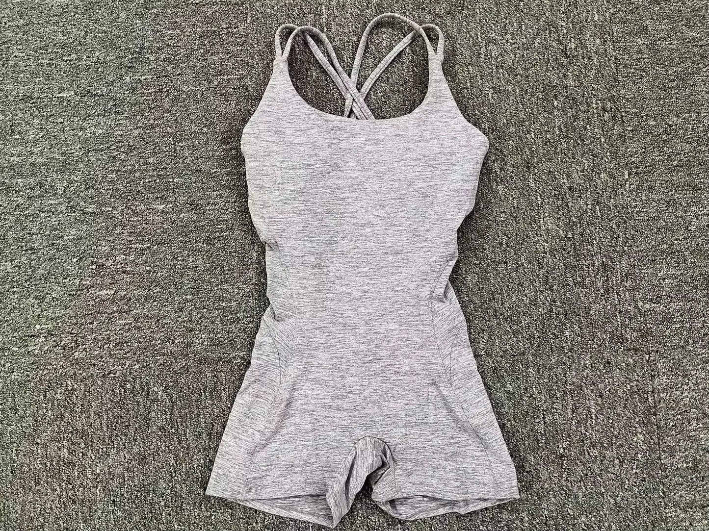 Sexy Backless Scrunch Sporty Tight Jumpsuit Raises Butt Playsuit Women Romper Summer Gym Fitness Short Overalls One Pieces Set