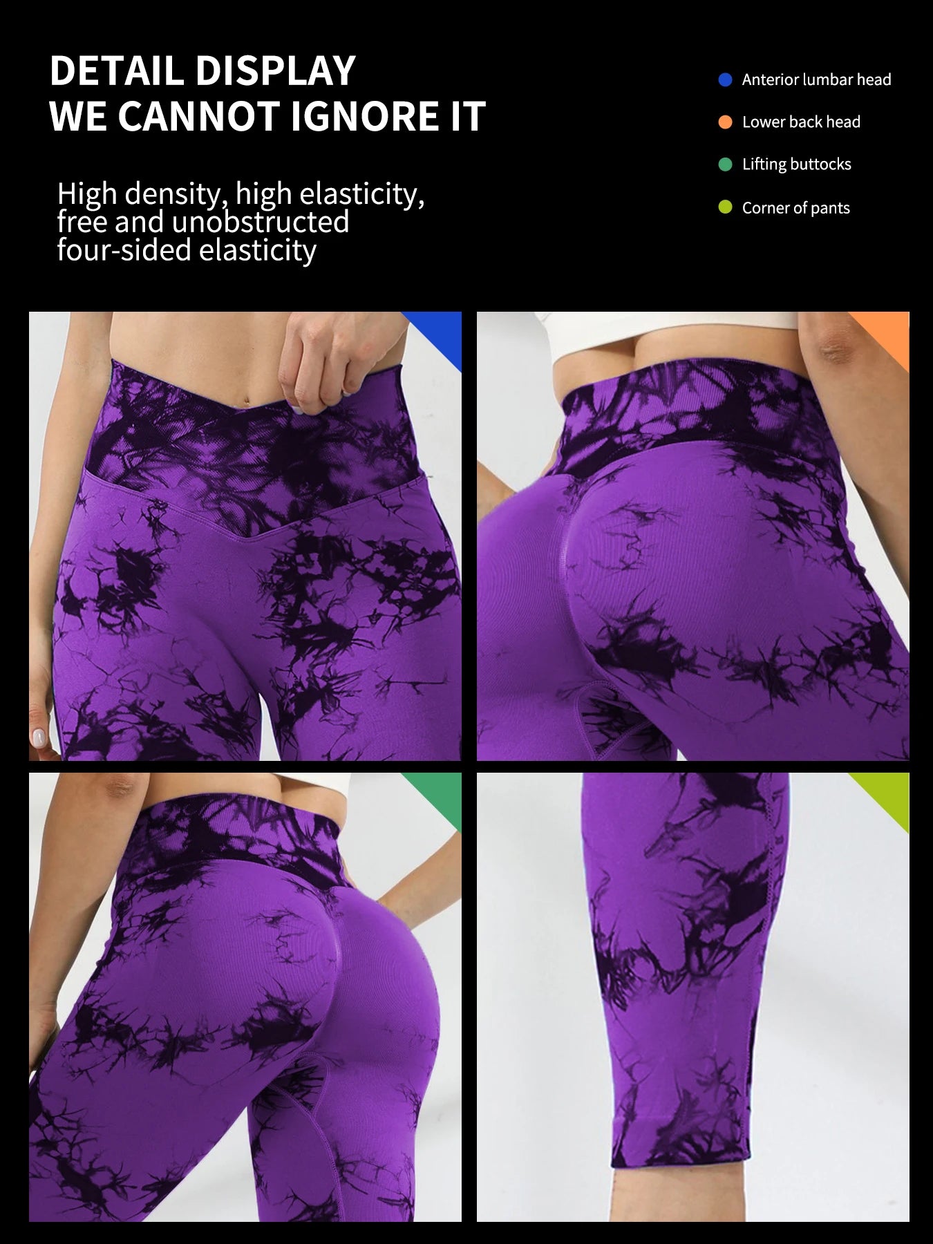 Tie Dye Fitness Legging Woman Push up Workout Sport Leggings Women Scrunch Butt Female Outfit Gym Seamless Legging Pants