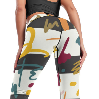 Shabella Women'S Multicolor Retro Comfort Sports Yoga Pants