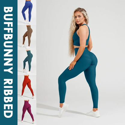 Buffbunny Ribbed Leggings Yoga Pants