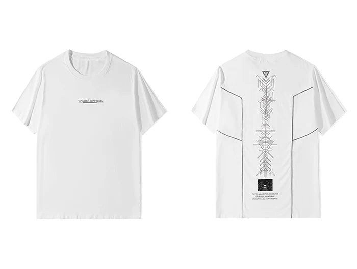 Techwear Print Cotton Harajuku T-shirt