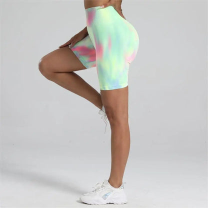 Tie Dye Gym Scrunch Leggings and Shorts