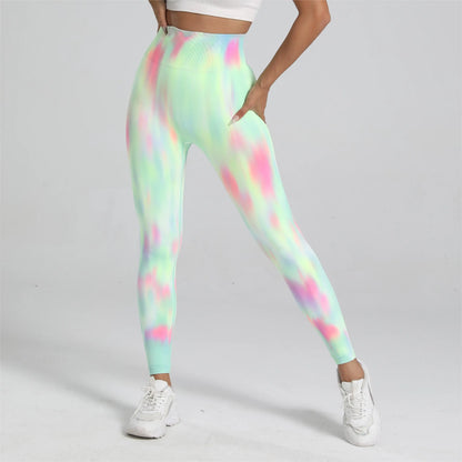 Tie Dye Gym Scrunch Leggings