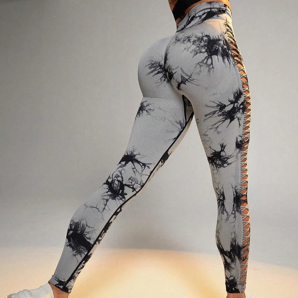 Tie Dye Seamless Sports Leggings