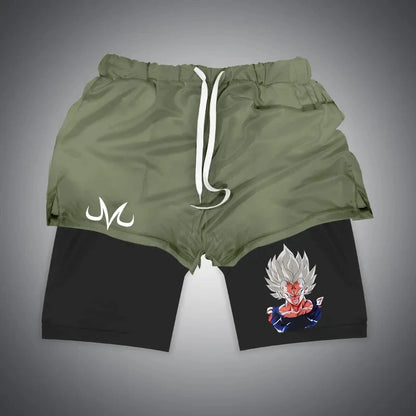 Anime Gym Shorts Double Layer 2-In-1