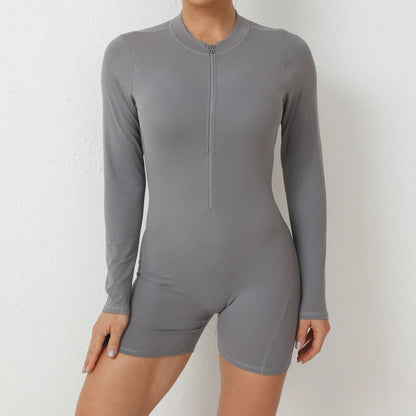 Seamless Yoga Zipper Jumpsuits