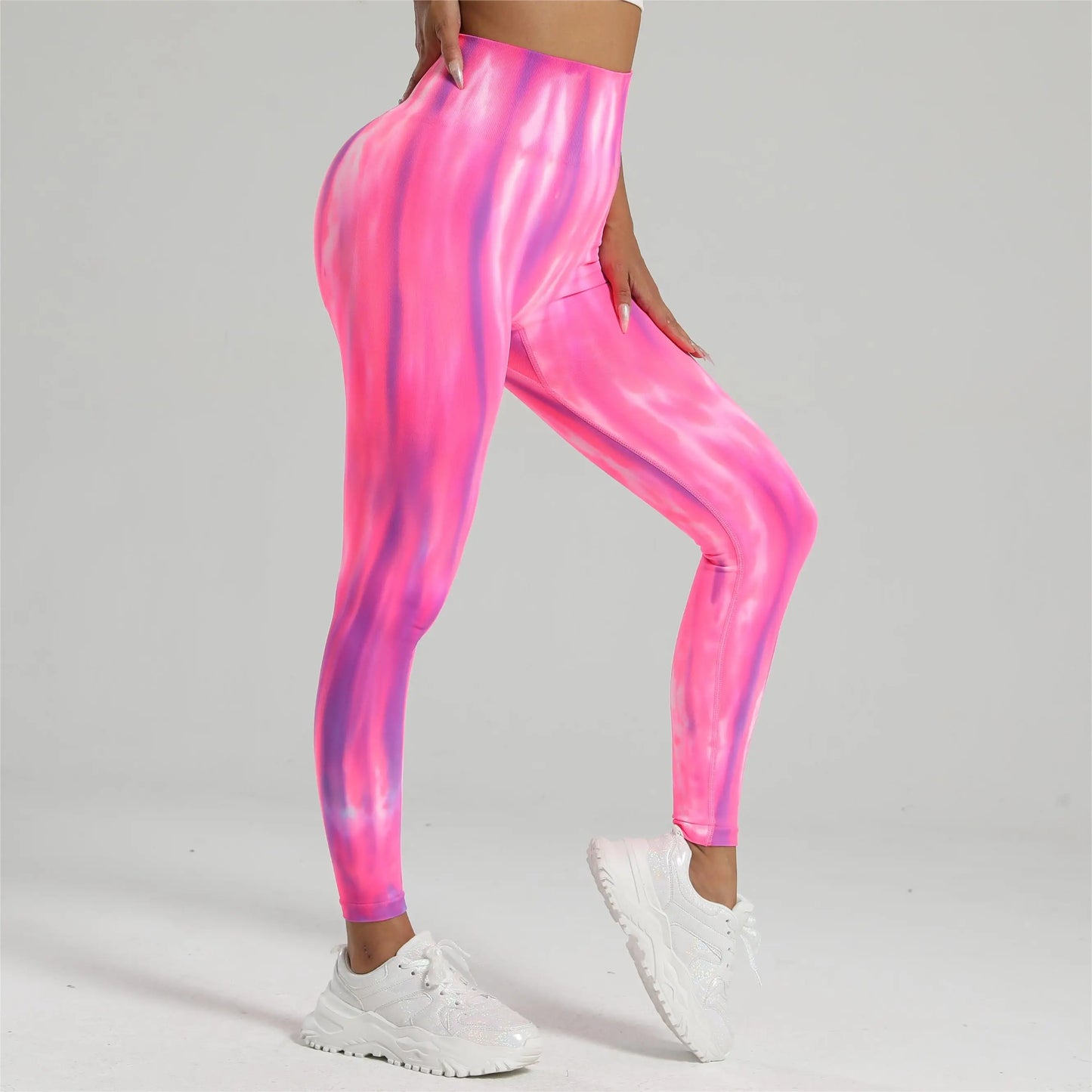 Tie Dye Gym Scrunch Leggings and Shorts