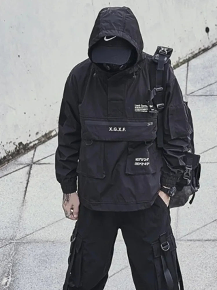 Harajuku Streetwear Hooded Jacket