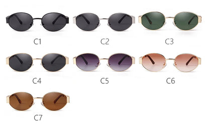 Luxury Oval Sunglasses for Women UV400