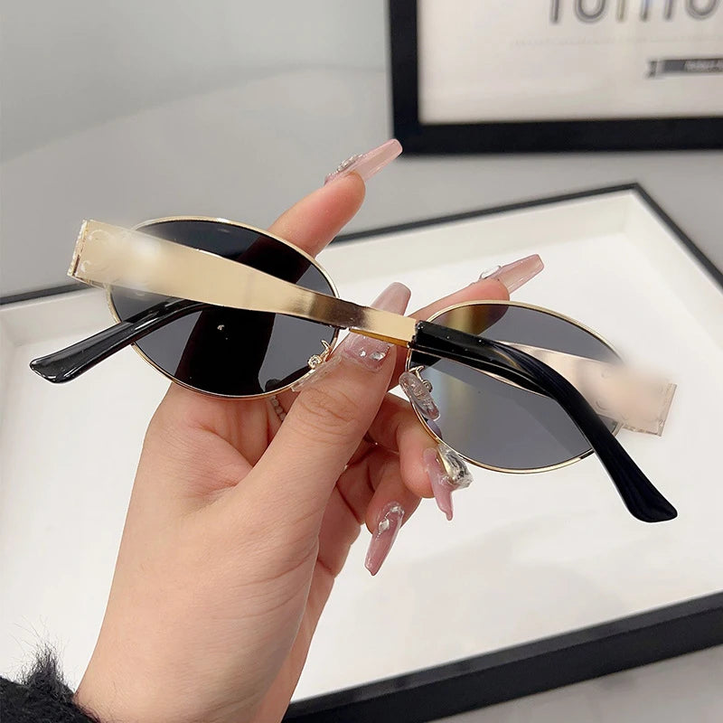 Luxury Oval Sunglasses for Women UV400