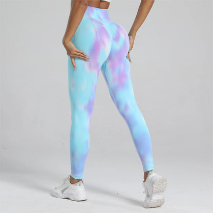 Tie Dye Gym Scrunch Leggings