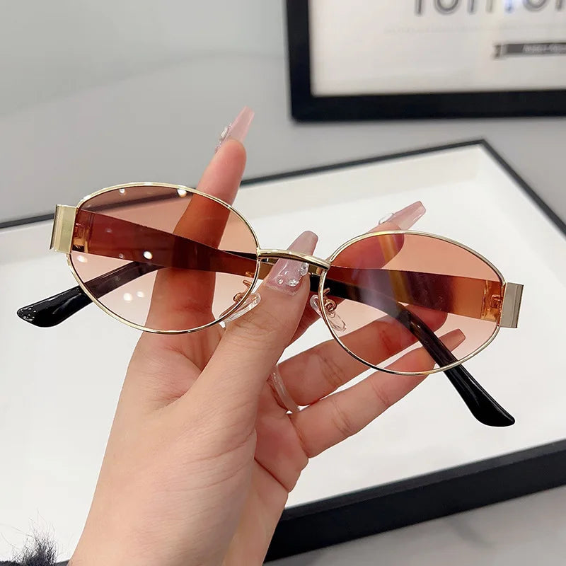 Luxury Oval Sunglasses for Women UV400