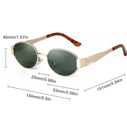 Luxury Oval Sunglasses for Women UV400