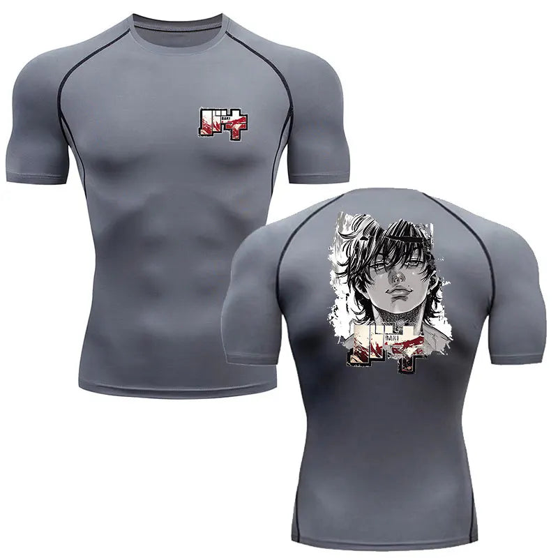 Baki Men's Compression Gym Shirt