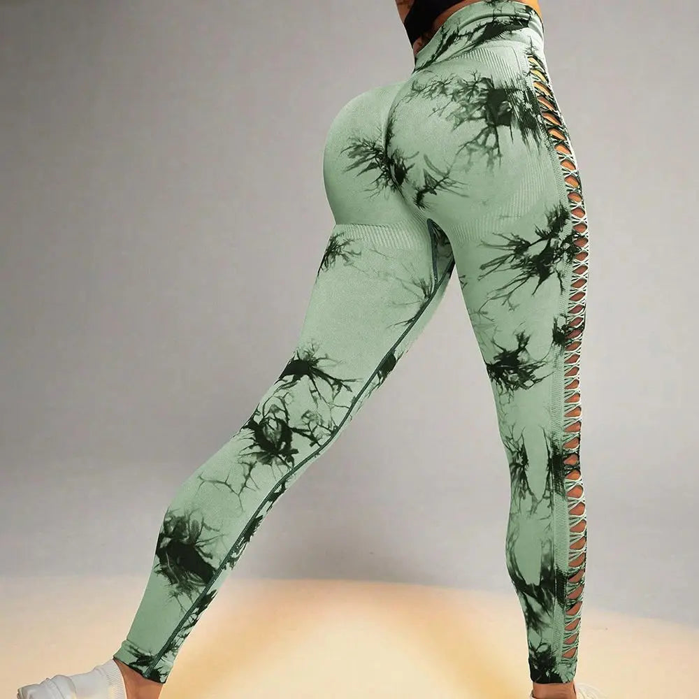 Tie Dye Seamless Sports Leggings