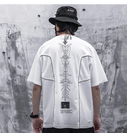 Techwear Print Cotton Harajuku T-shirt