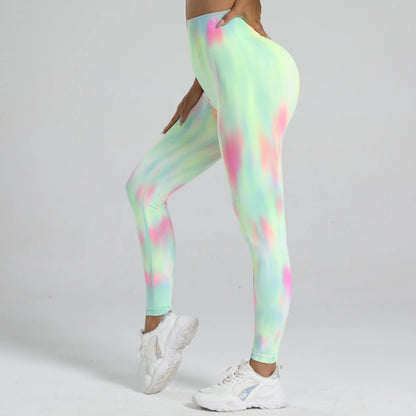 Tie Dye Gym Scrunch Leggings and Shorts