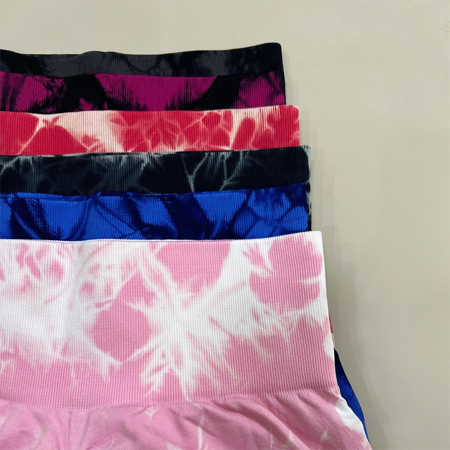 Tie Dye High Waist Gym Shorts