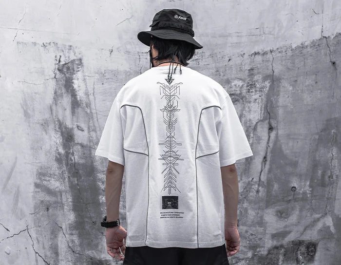 Techwear Print Cotton Harajuku T-shirt