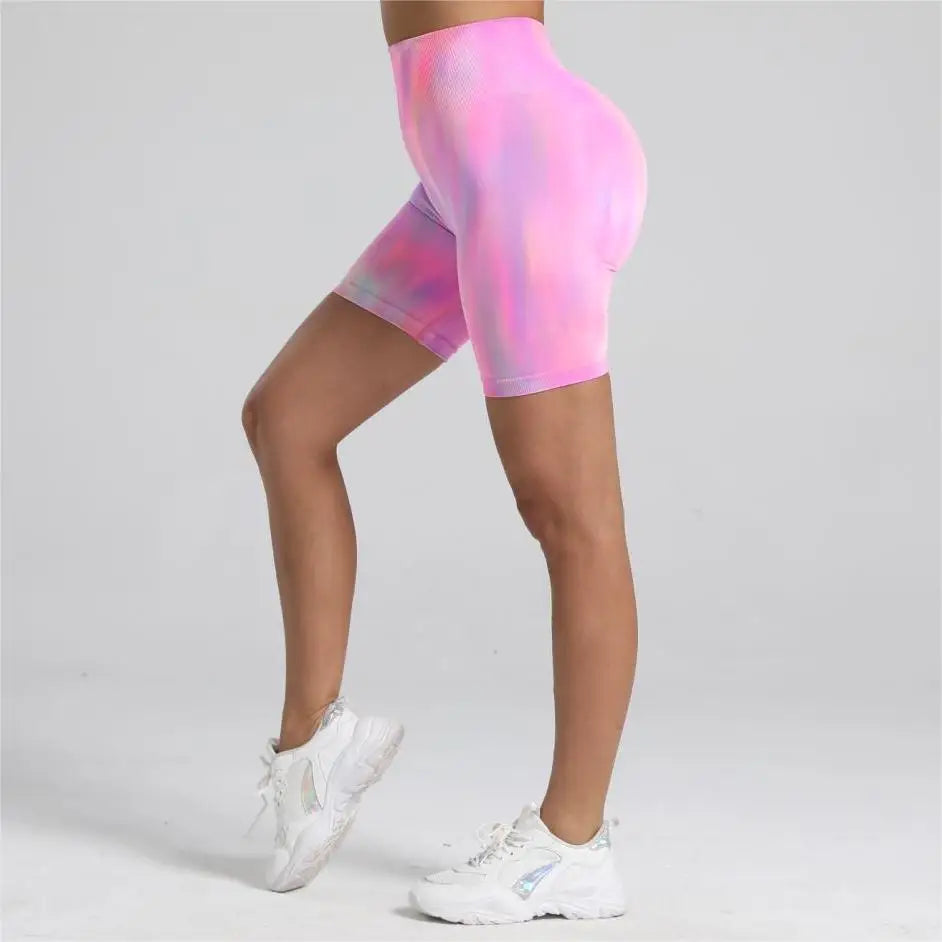 Tie Dye Gym Scrunch Leggings and Shorts