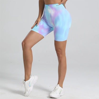 Tie Dye Gym Scrunch Leggings and Shorts