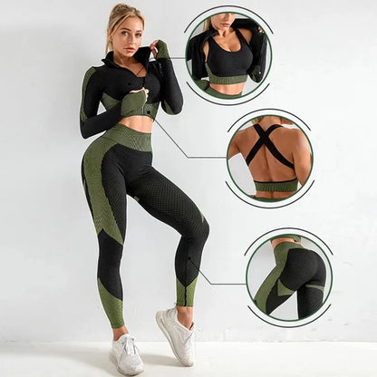 Seamless Workout Outfits 2/3 PCS