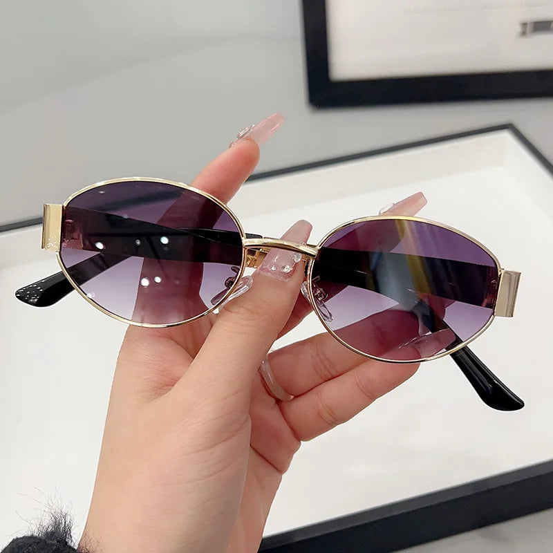 Luxury Oval Sunglasses for Women UV400