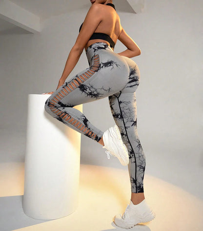 Tie Dye Seamless Sports Leggings