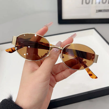 Luxury Oval Sunglasses for Women UV400