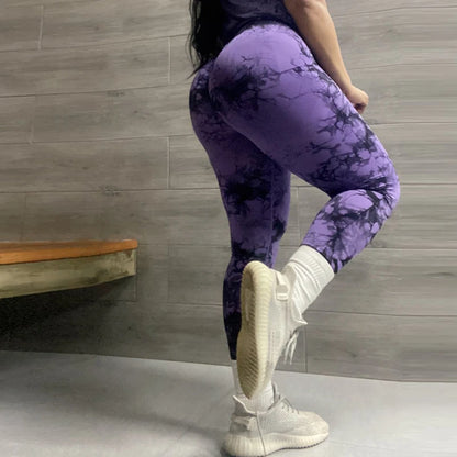 Tie Dye Seamless Leggings