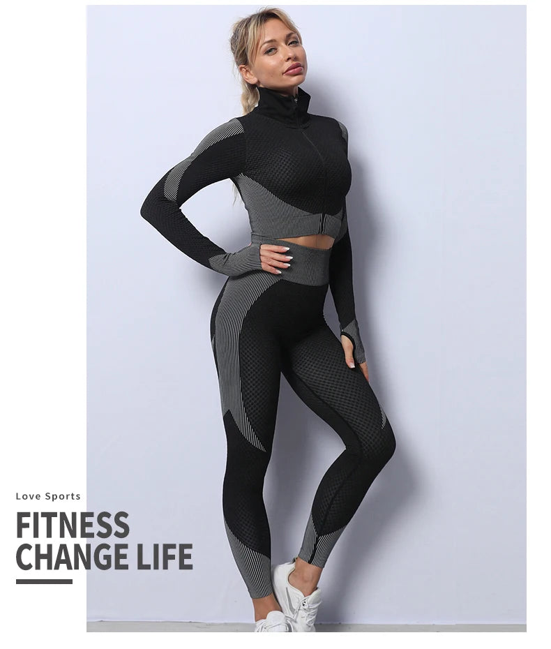 Seamless Workout Outfits 2/3 PCS