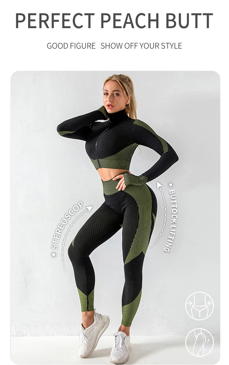 Seamless Workout Outfits 2/3 PCS