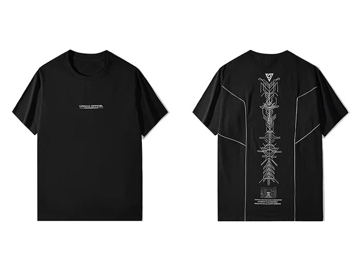 Techwear Print Cotton Harajuku T-shirt