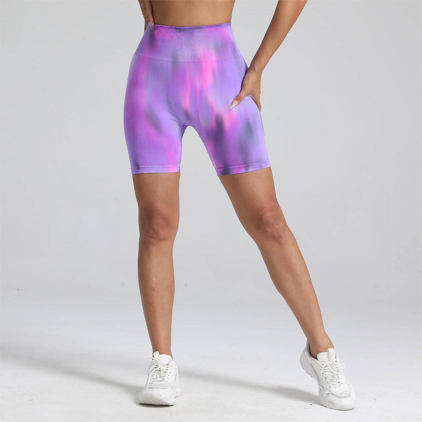 Tie Dye Gym Scrunch Leggings and Shorts