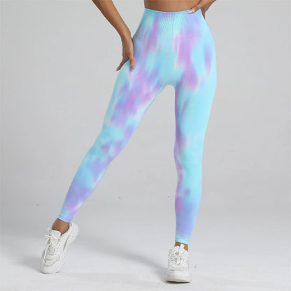 Tie Dye Gym Scrunch Leggings