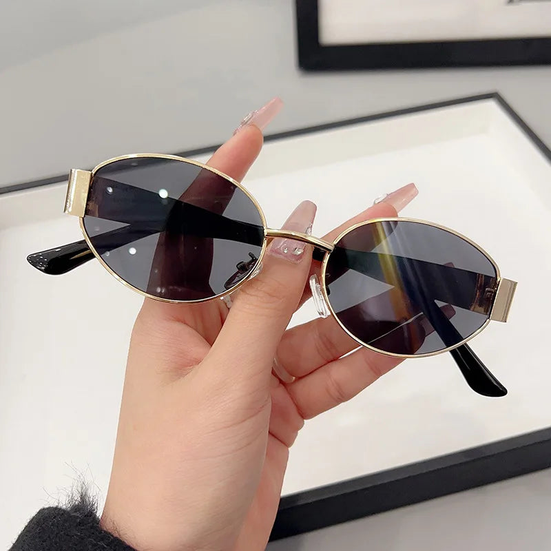 Luxury Oval Sunglasses for Women UV400