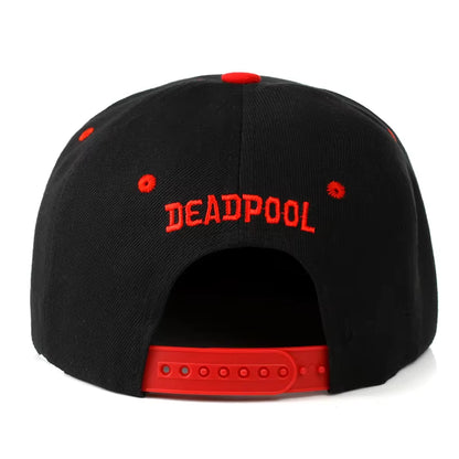 Anime Deadpool Hat Cosplay Wade Winston Wilson Flat Brim Hat Outdoor Duckbill Hat Unisex Hip-Hop Hat Sunshade Hat